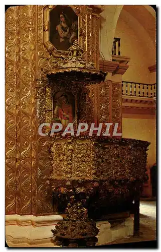 Cartes postales moderne Pulpito Barroco del Templo de Sto Domingo Mexico