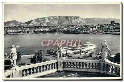 Cartes postales Geneve Vue Generale Bateau