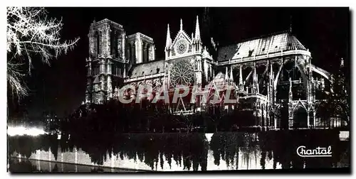 Cartes postales moderne Paris Notre Dame Illuminee