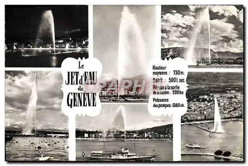 Cartes postales moderne Le Jet d&#39Eau de Geneve