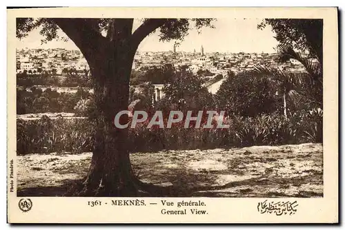 Cartes postales Meknes Vue Generale