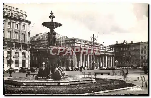 Cartes postales moderne Bordeaux Place de la Comedie