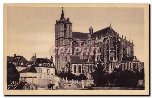 Ansichtskarte AK Le Mans Cathedrale St Julien