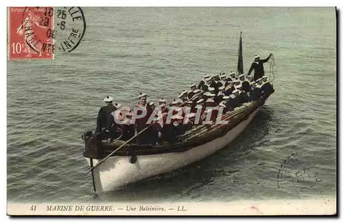 Cartes postales Bateau de guerre Une baleiniere