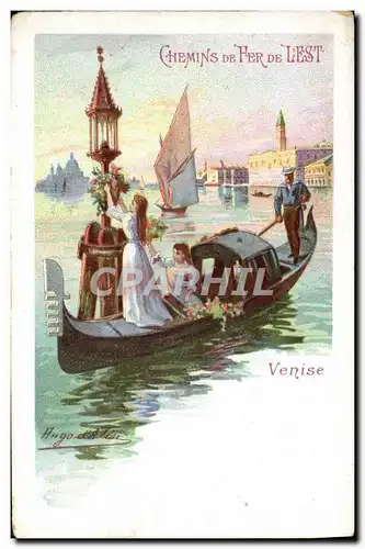 Cartes postales Train Chemins de fer de l&#39Est Venise