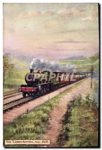 Cartes postales Train Locomotive The Cornishman near Bath