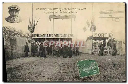 Cartes postales Aviation Avion Grande semaine d&#39aviation de Lyon Legagneux dans le prix de vitesse