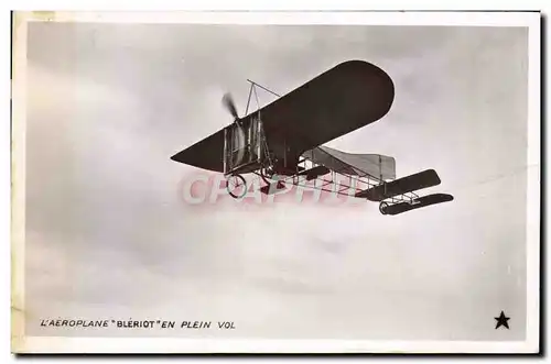 Ansichtskarte AK Avion Aviation Aeroplane Bleriot en plein vol