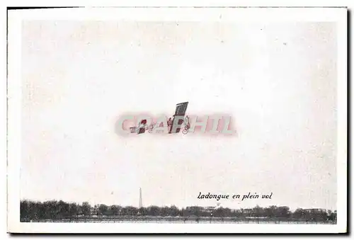 Cartes postales Avion Aviation Ladongue en plein vol