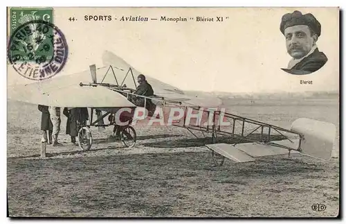 Cartes postales Avion Aviation Monoplan Bleriot XI