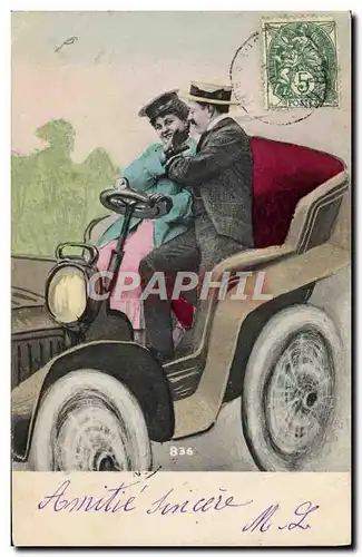 Cartes postales Automobile Femme