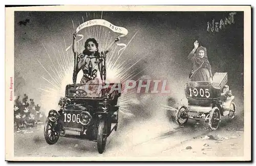 Ansichtskarte AK Fantaisie Automobile Enfants Annee 1905 1906