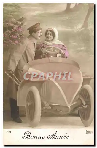 Cartes postales Fantaisie Automobile Femme