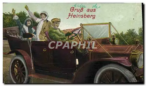 CARTE SYSTEME Fantaisie Automobile Gruss aus Heinsberg