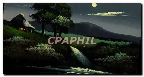 Cartes postales Japon Nippon (peint a la main) Paysage