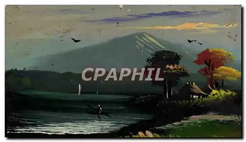Cartes postales Japon Nippon (peint a la main) Paysage