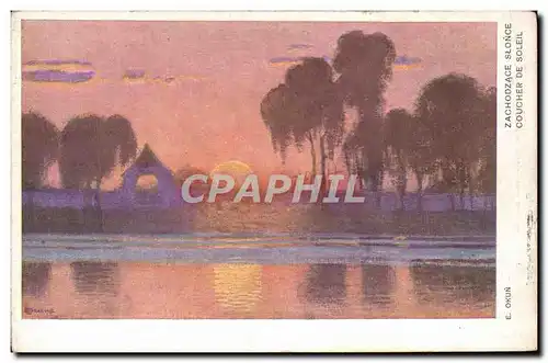 Cartes postales Japon Nippon Coucher de soleil