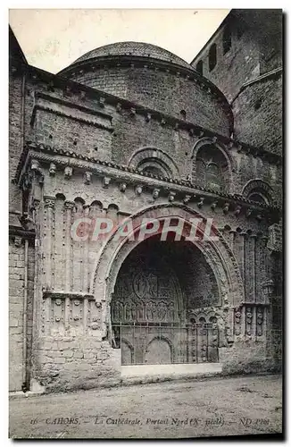 Ansichtskarte AK Cahors La Catbedrale Portail Nord