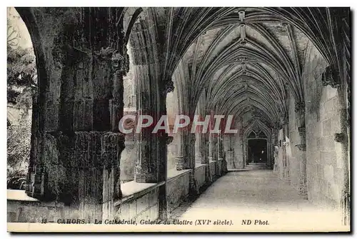 Ansichtskarte AK Cahors La Cathedrale Galerie Du Cloitre