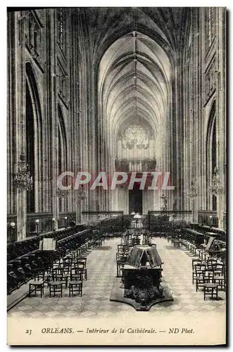 Cartes postales Orleans Interieur De La Cathedrale