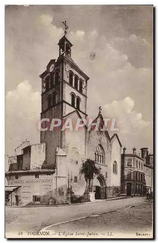 Cartes postales Tournon L'Eglise Saint Julien