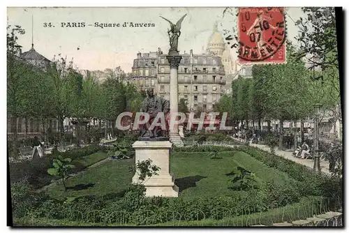 Cartes postales Paris Square D&#39Anvers