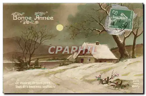 Cartes postales Fantaisie Bonne Annee