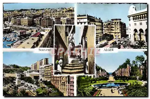 Moderne Karte Souvenir d&#39Alger