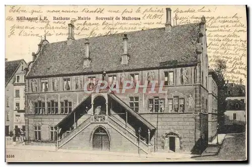 Cartes postales Mulhausen Rathaus Mairie