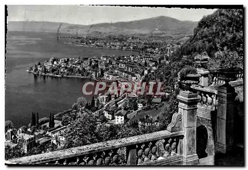 Cartes postales moderne Vue du Valmont sur Montreux Vevey et Lausanne