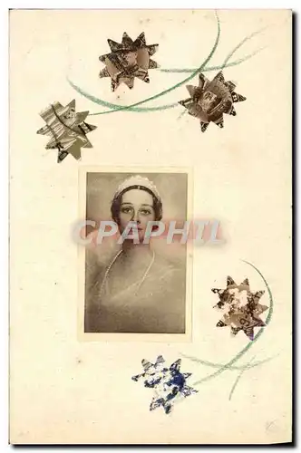 Cartes postales Reine Astrid Collage timbres