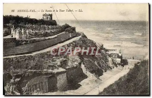 Cartes postales Mesnil Val Le Ravin et la Tour Talbot