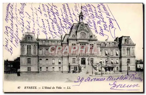 Cartes postales Evreux L'Hotel de Ville