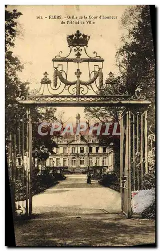 Cartes postales Flers Grille de la Cour d&#39Honneur de l&#39Hotel de Ville