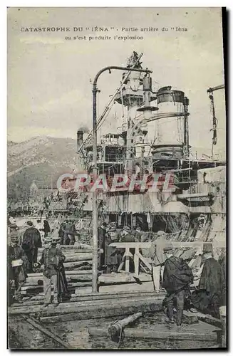 Cartes postales Bateau de guerre Catastrophe du Iena