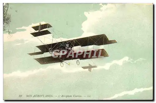 Ansichtskarte AK Avion Aviation Aeroplane Curtiss