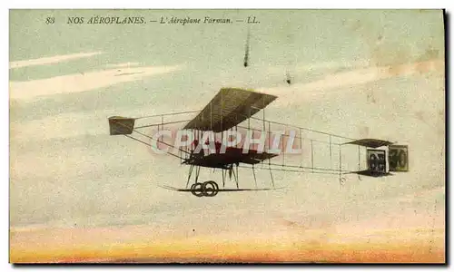 Cartes postales Avion Aviation Aeroplane Farman