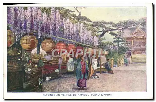 Ansichtskarte AK Japon Nippon Glycines au temple de Kameido Tokyo