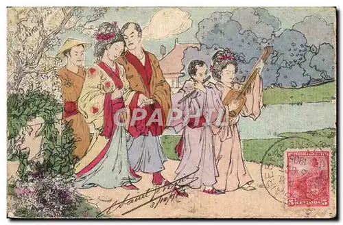 Cartes postales Japon Nippon Femmes Folklore Argentine