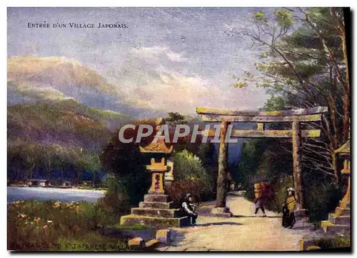 Cartes postales Japon Nippon Entree d&#39un village japonais