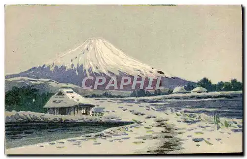 Cartes postales Japon Nippon Volcan
