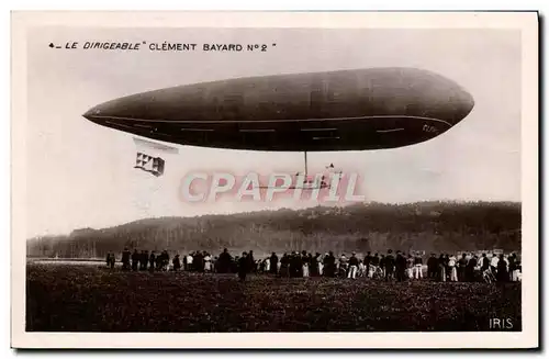 Ansichtskarte AK Avion Aviation Zeppelin Dirigeable Clement Bayard