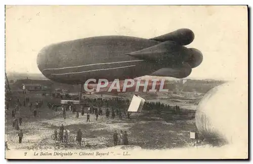 Ansichtskarte AK Avion Aviation Zeppelin Dirigeable Clement Bayard