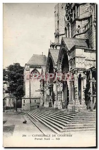 Ansichtskarte AK Cathedrale De Chartres Portail Nord