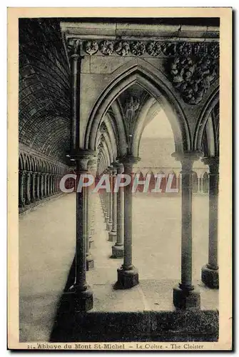 Cartes postales Abbaye Du Mont St Michel Le Cloitre