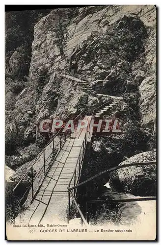 Cartes postales Gorges De L&#39Areuse Le Sentier Suspendu