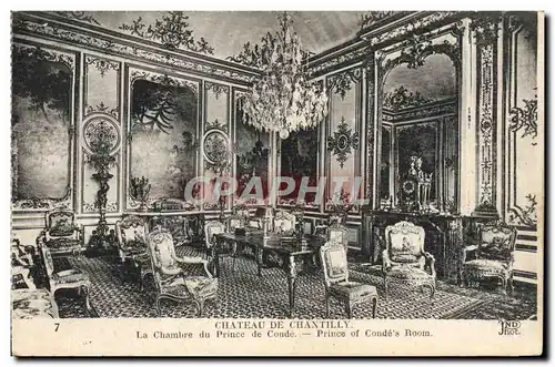 Cartes postales Chateau De Chantilly La Chambre Du Prince De Conde