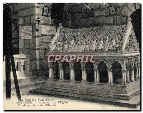 Cartes postales Aubazine Interieur De L'Eglise Tombeau de Saint Etienne