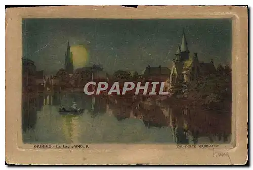 Cartes postales Bruges Le Lac Amour