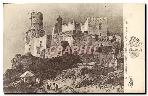 Cartes postales Chateau De Tournoel Le Chateau En 1829